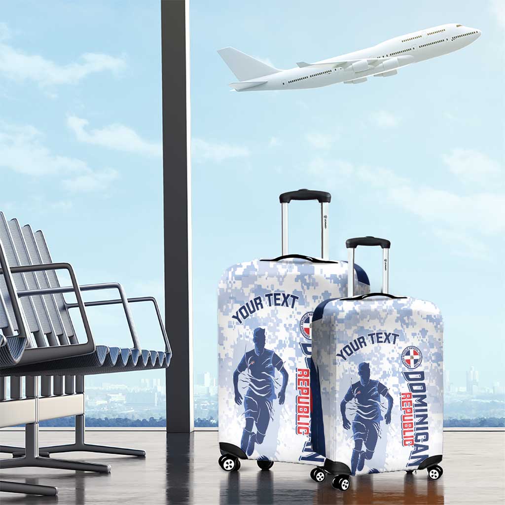 Custom Dominican Republic Football Luggage Cover Vamos Los Quisqueyanos LT14
