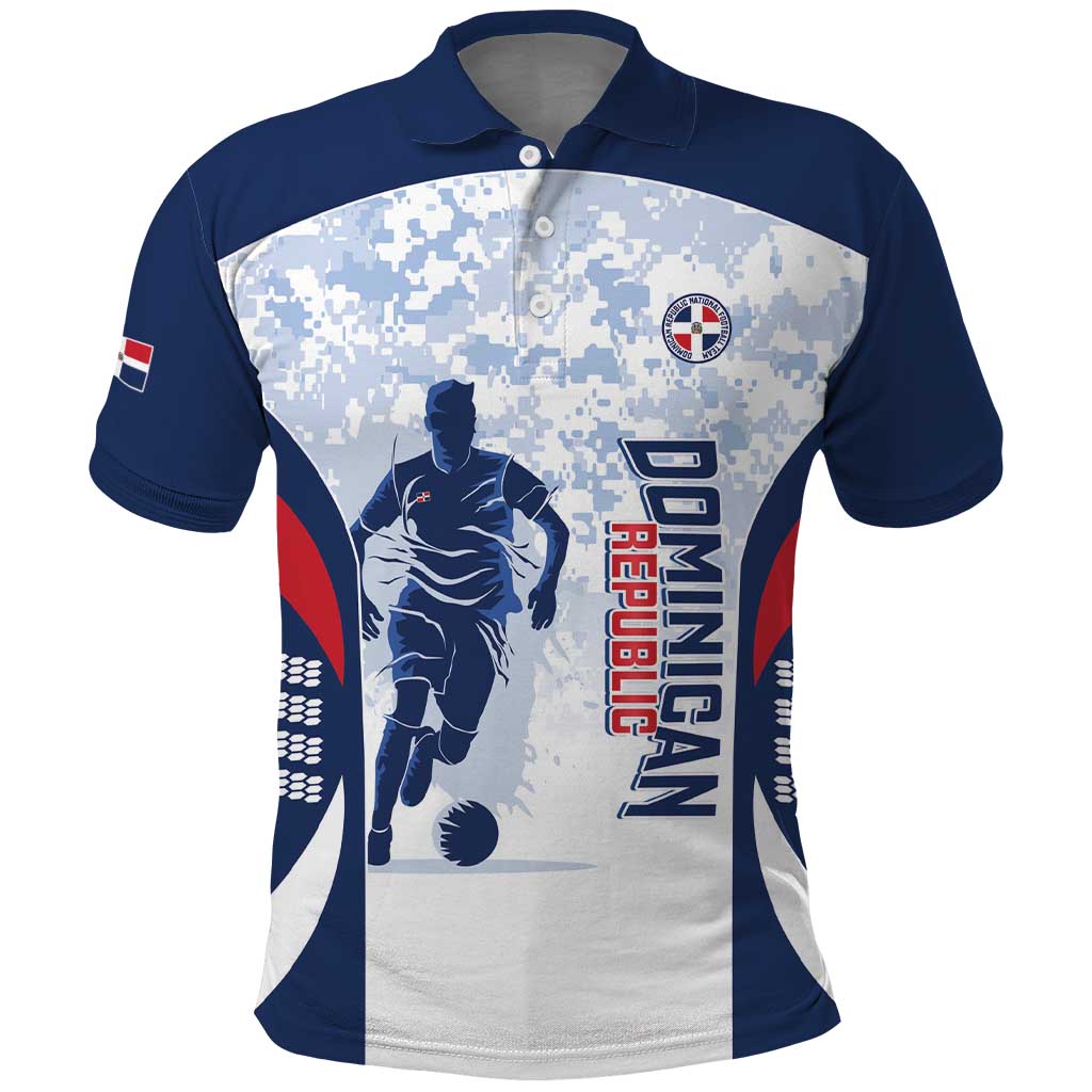 Custom Dominican Republic Football Polo Shirt Vamos Los Quisqueyanos LT14