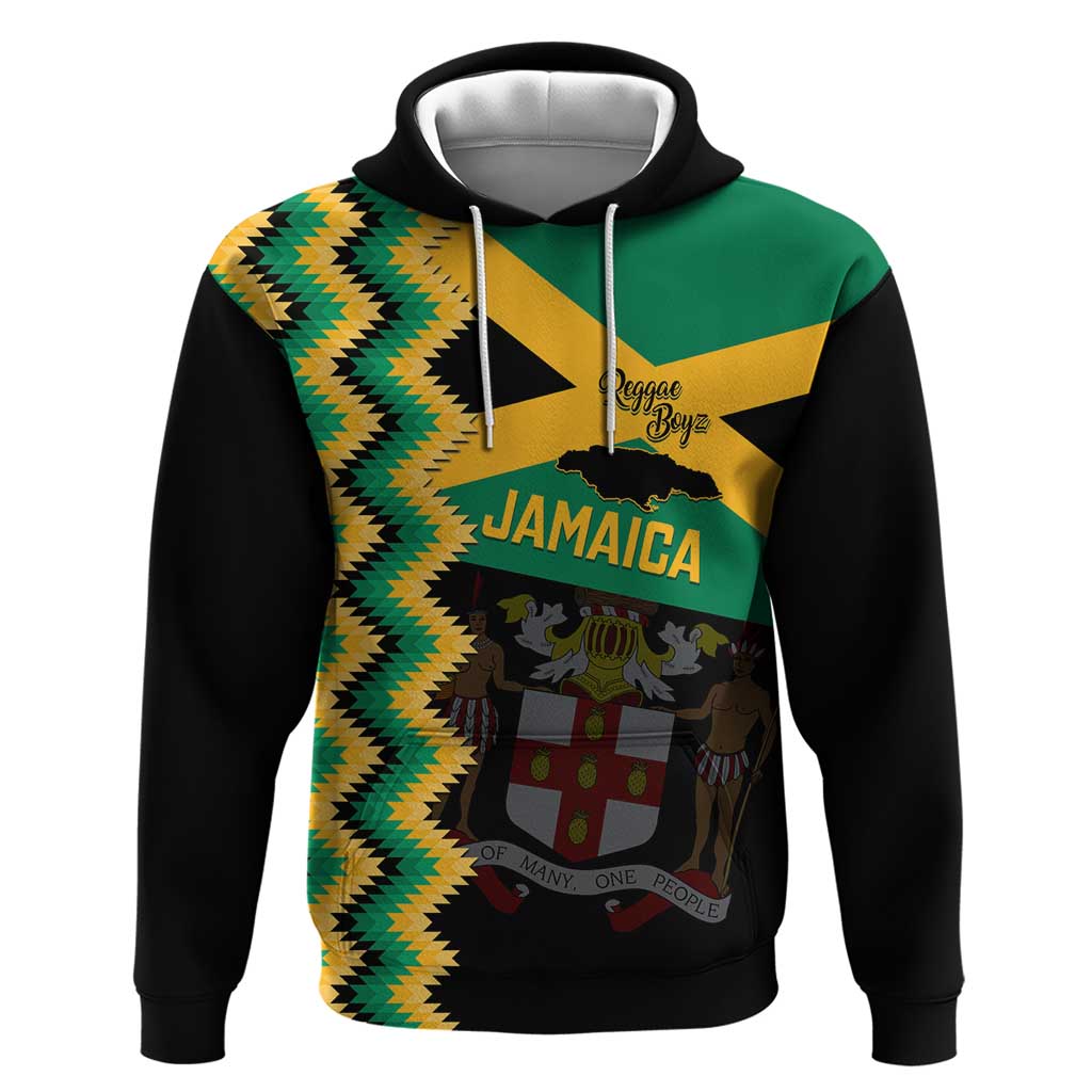 Custom Jamaica Football Hoodie Go Reggae Boyz LT14