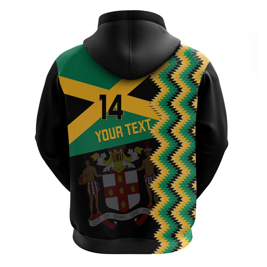 Custom Jamaica Football Hoodie Go Reggae Boyz LT14