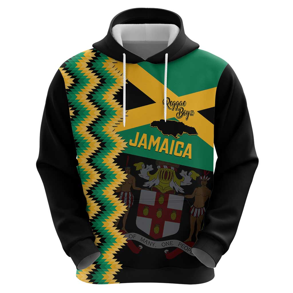 Custom Jamaica Football Hoodie Go Reggae Boyz LT14