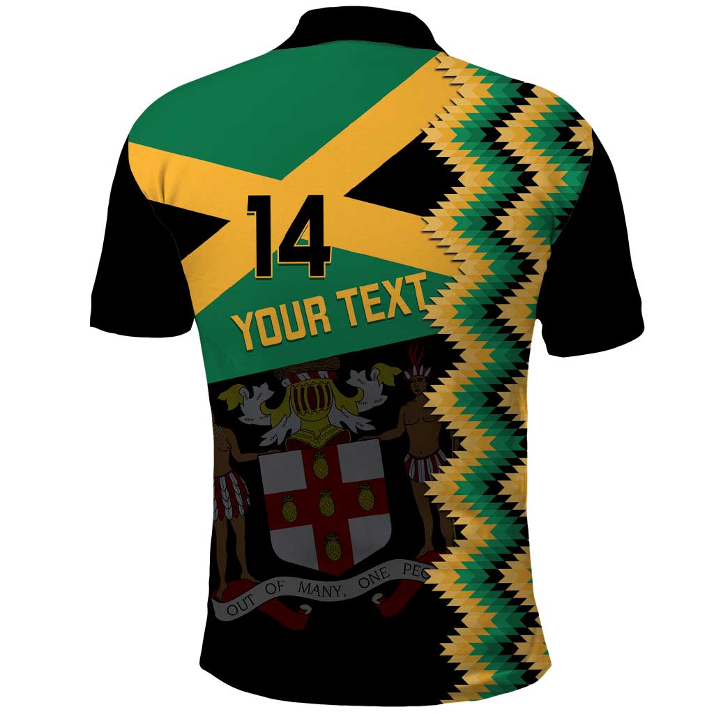 Custom Jamaica Football Polo Shirt Go Reggae Boyz LT14