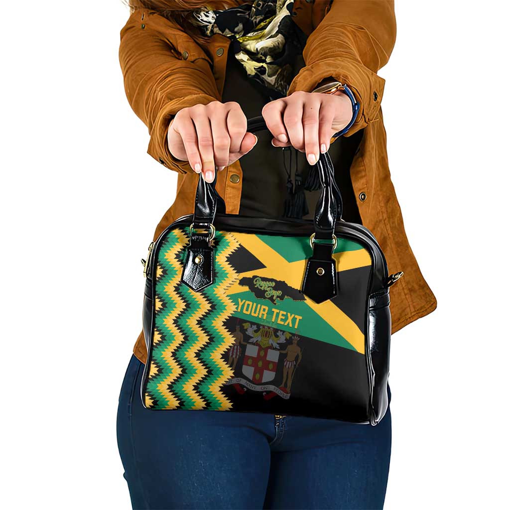 Custom Jamaica Football Shoulder Handbag Go Reggae Boyz LT14