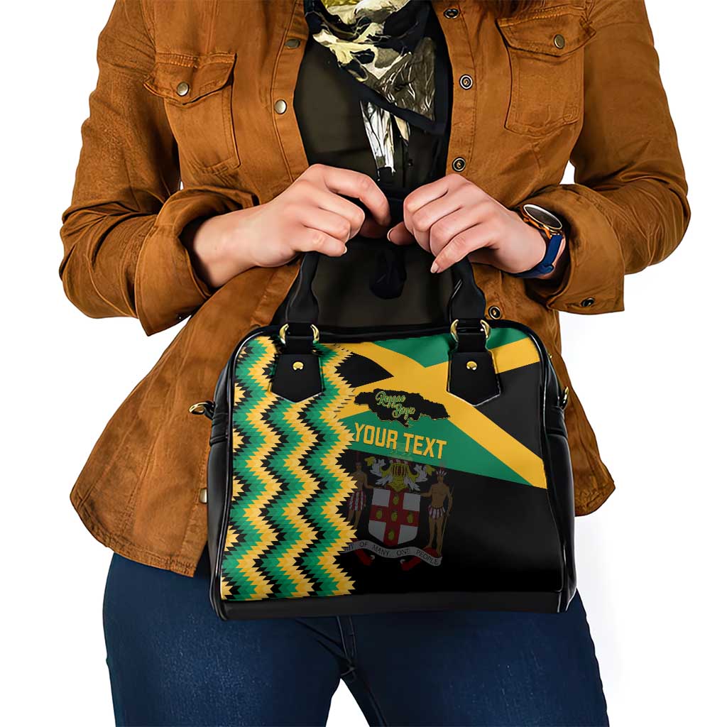Custom Jamaica Football Shoulder Handbag Go Reggae Boyz LT14