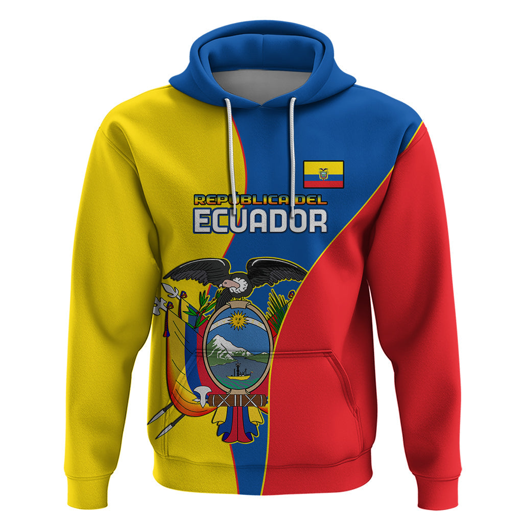 Custom Ecuador Hoodie Ecuadorian Independence Day 10 August Proud LT14
