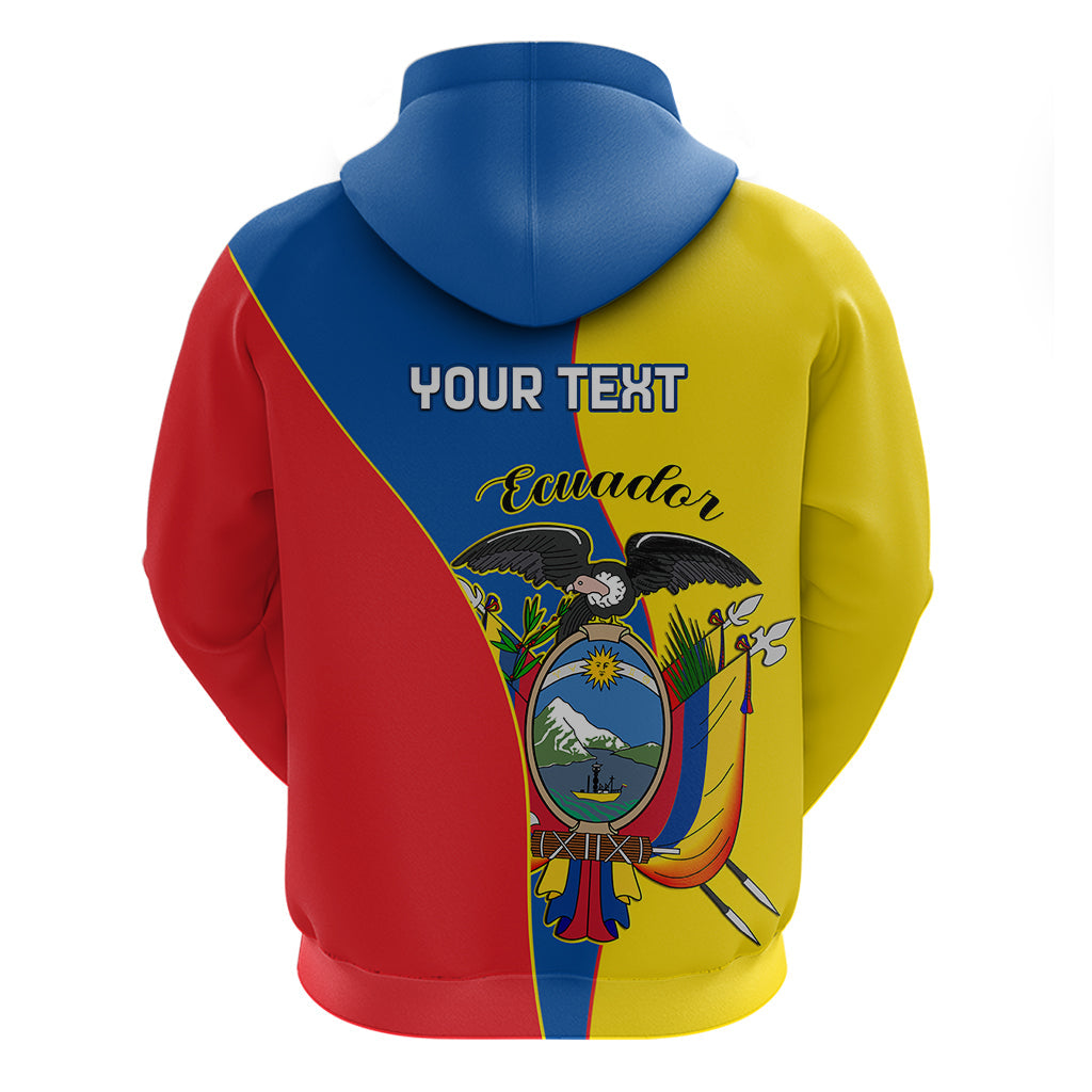 Custom Ecuador Hoodie Ecuadorian Independence Day 10 August Proud LT14