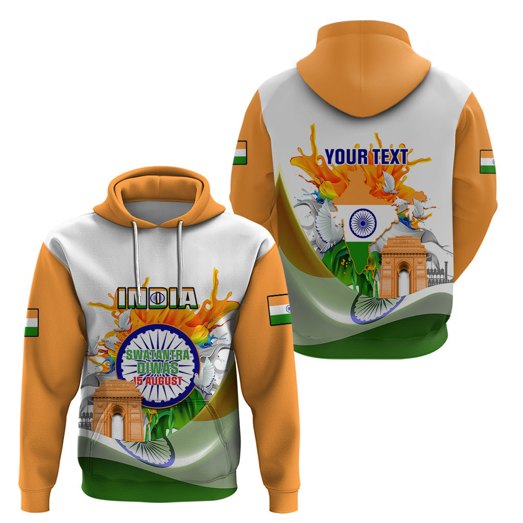 Custom India Hoodie Swatantra Diwas Happy Indian Independence Day LT14