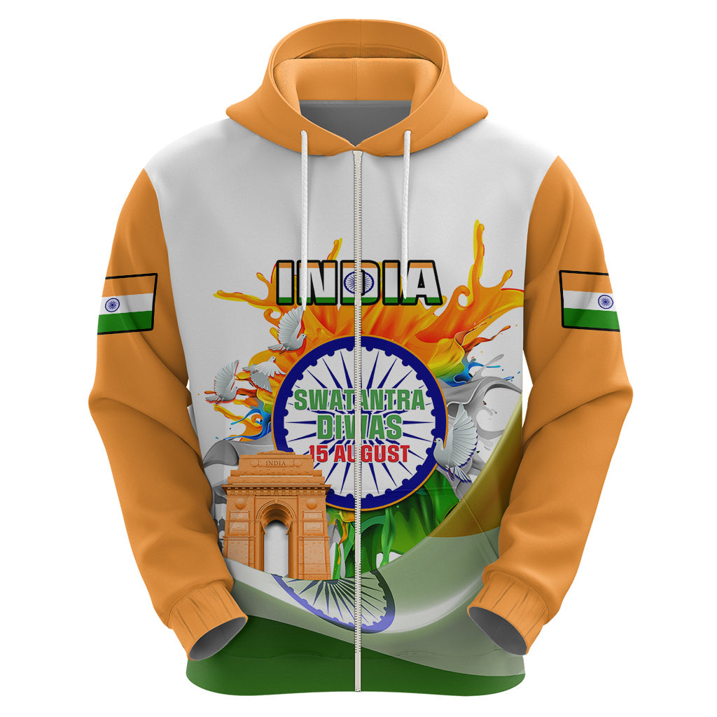 Custom India Hoodie Swatantra Diwas Happy Indian Independence Day LT14