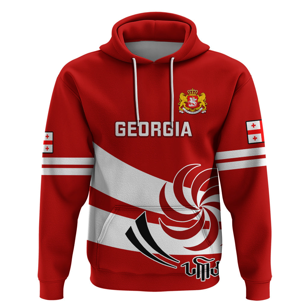 Custom Georgia Rugby Hoodie 2023 Go Lelos Curves Style LT14