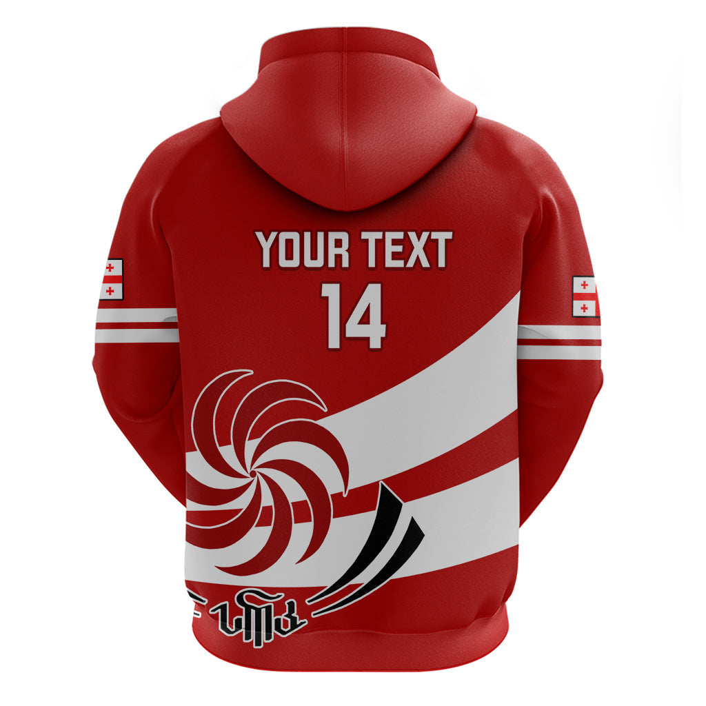 Custom Georgia Rugby Hoodie 2023 Go Lelos Curves Style LT14