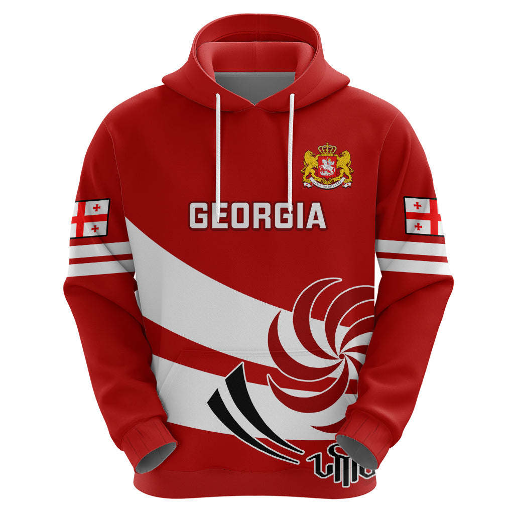 Custom Georgia Rugby Hoodie 2023 Go Lelos Curves Style LT14
