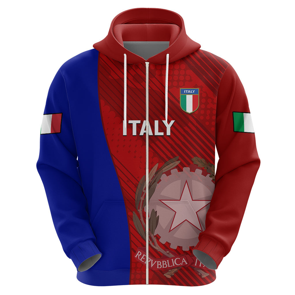 Custom Italy Rugby Hoodie 2023 The Blues Grunge Style LT14
