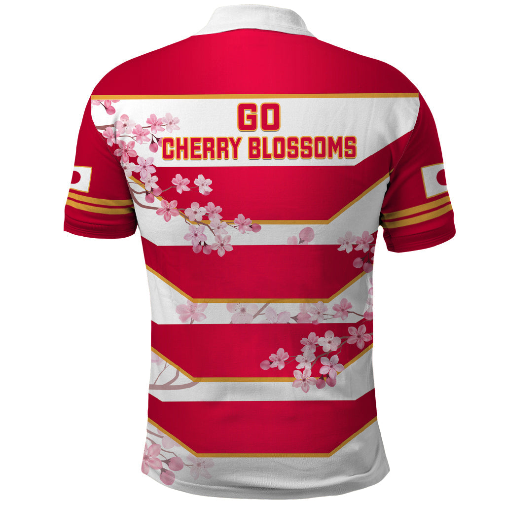 Japan Rugby Polo Shirt 2023 Go Sakuras World Cup LT14