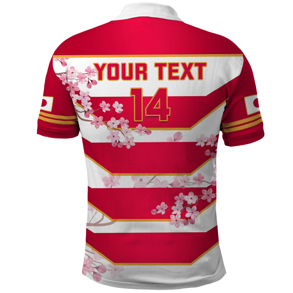 Personalised Japan Rugby Polo Shirt 2023 Go Sakuras World Cup LT14