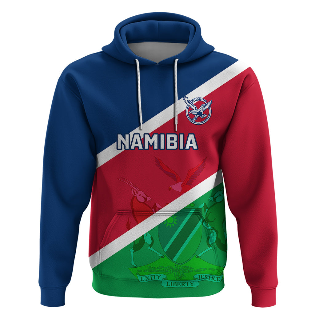 Custom Namibia Rugby Hoodie 2023 Welwitschias Flag Style LT14