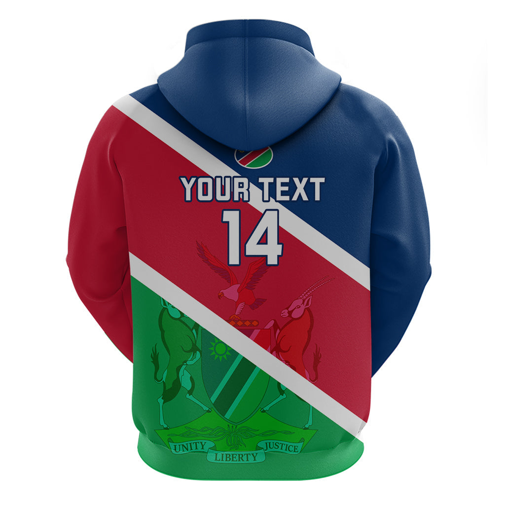 Custom Namibia Rugby Hoodie 2023 Welwitschias Flag Style LT14