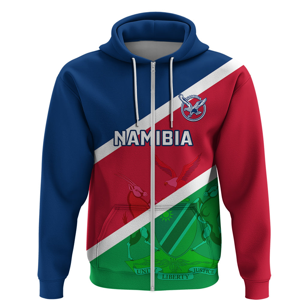 Custom Namibia Rugby Hoodie 2023 Welwitschias Flag Style LT14