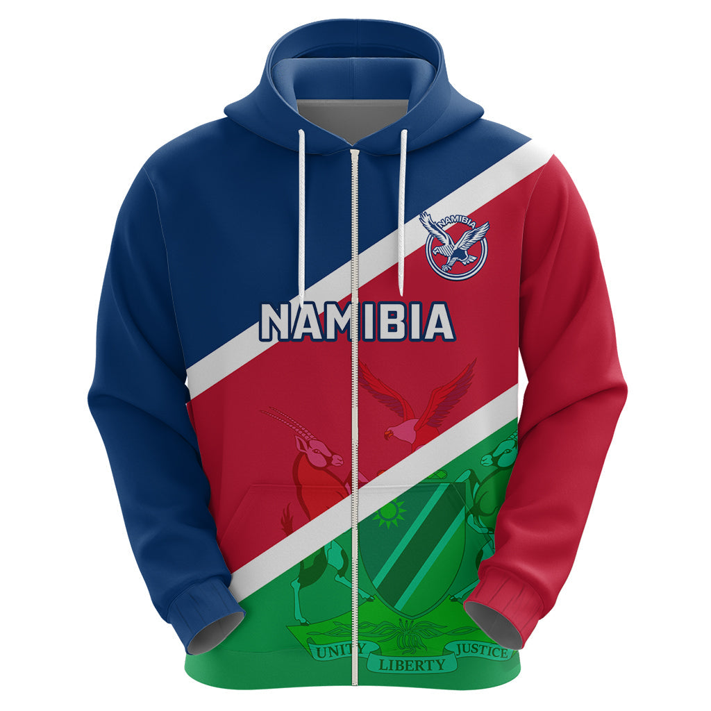 Custom Namibia Rugby Hoodie 2023 Welwitschias Flag Style LT14