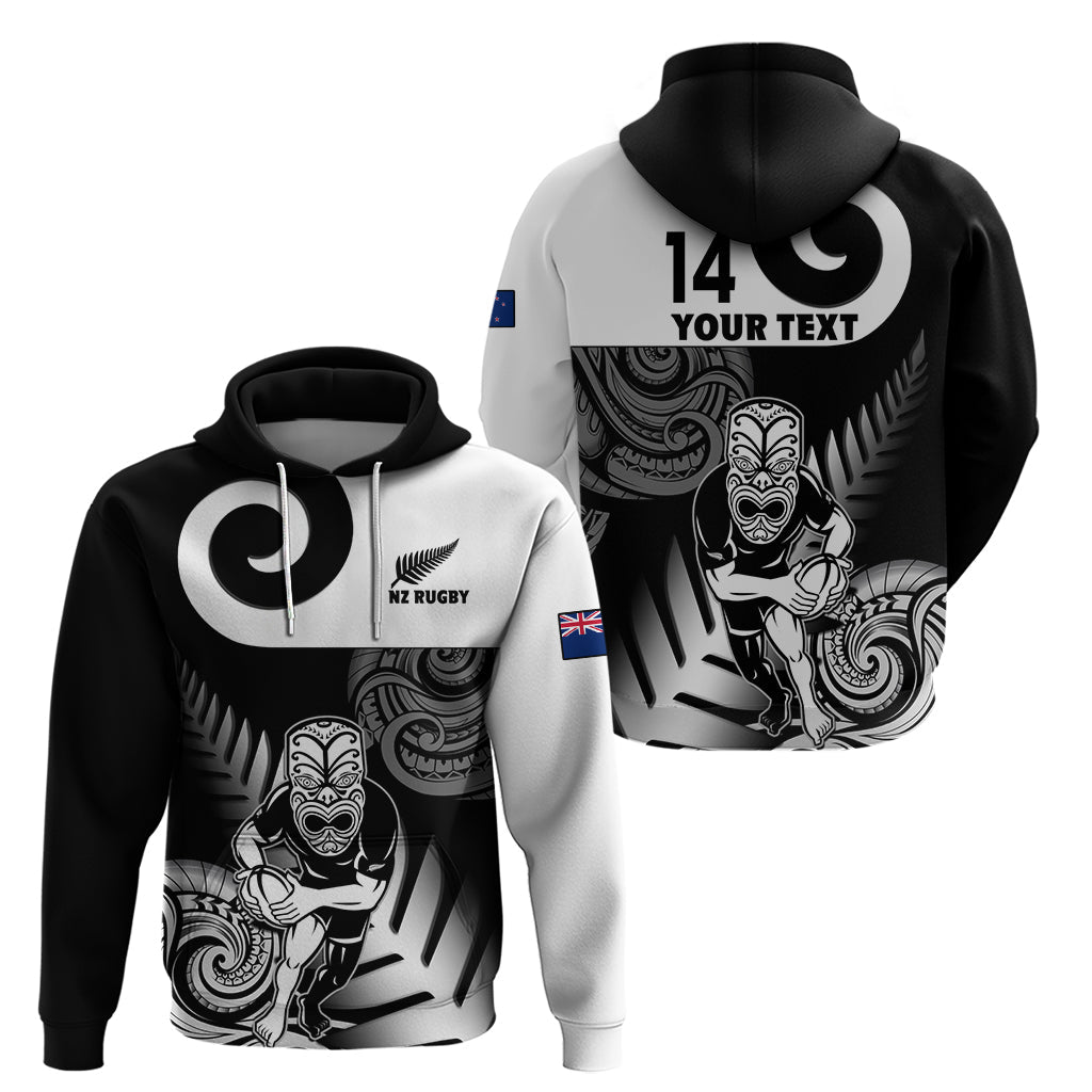 Custom New Zealand Silver Fern Rugby Hoodie Go Champions NZ All Black Maori Koru LT14