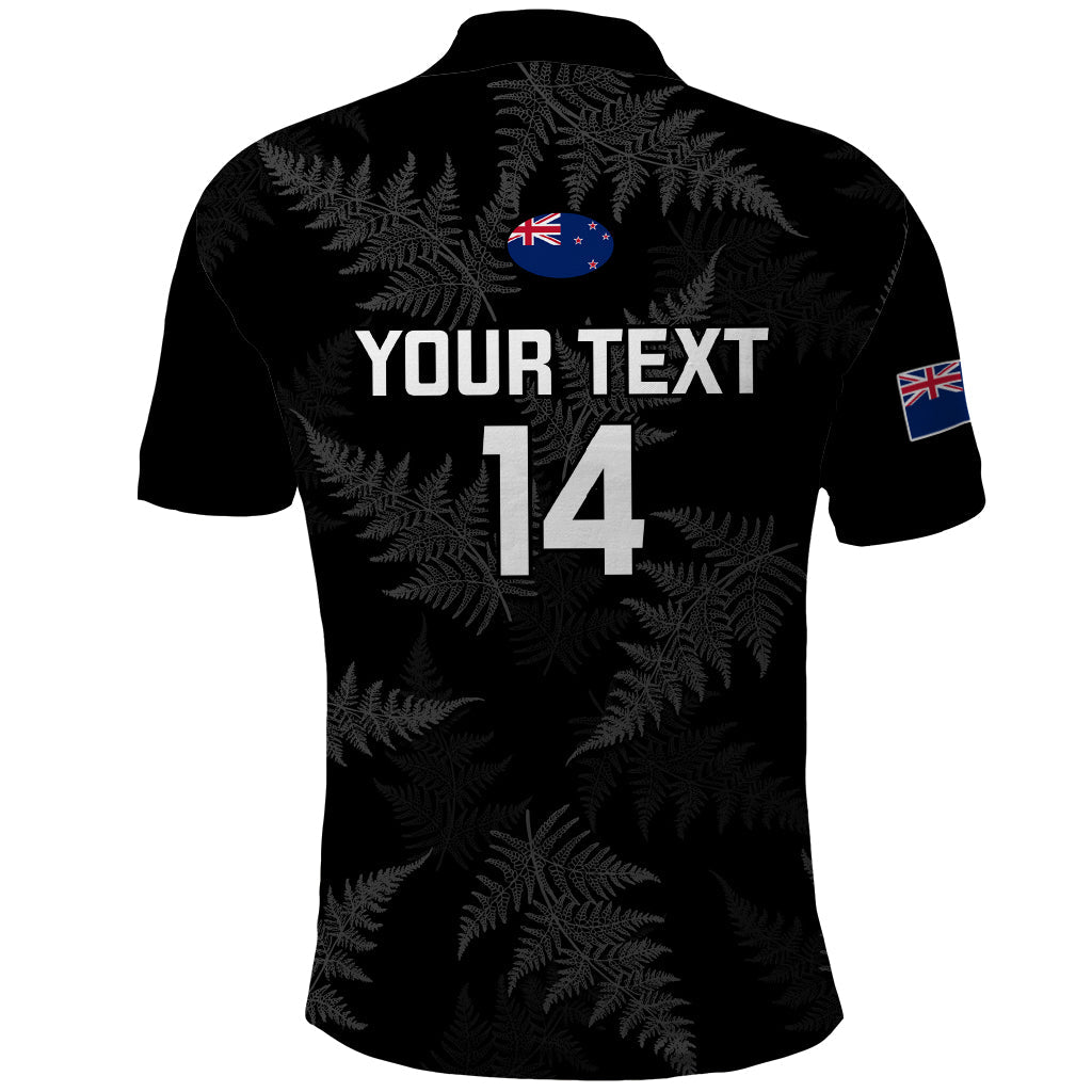 Personalised New Zealand Silver Fern Rugby Polo Shirt 2023 Go Aotearoa World Cup LT14