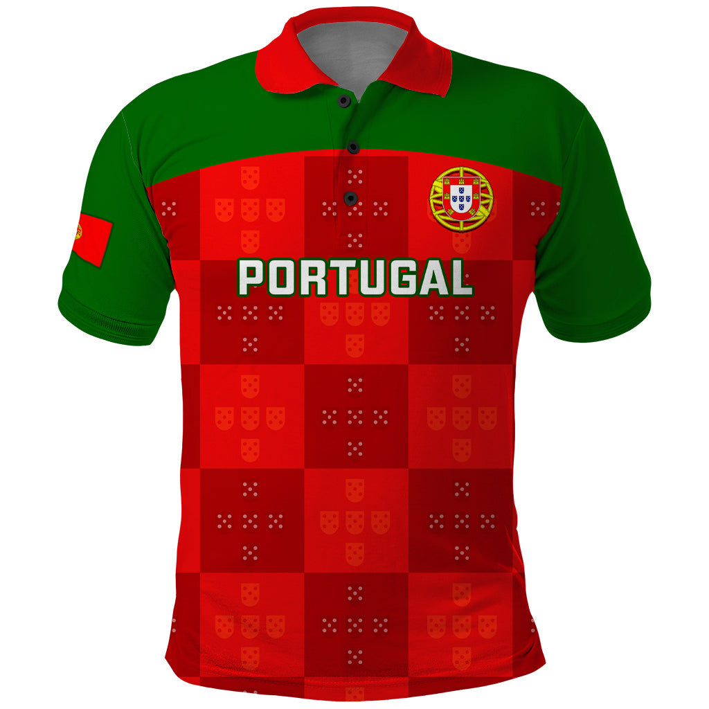 Portugal Rugby Polo Shirt 2023 Go Wolves World Cup Sporty Style LT14