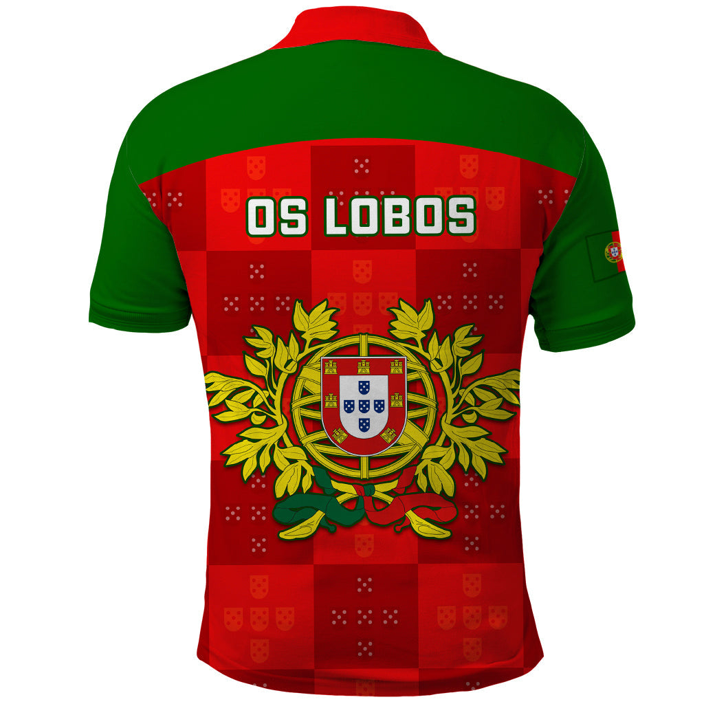 Portugal Rugby Polo Shirt 2023 Go Wolves World Cup Sporty Style LT14