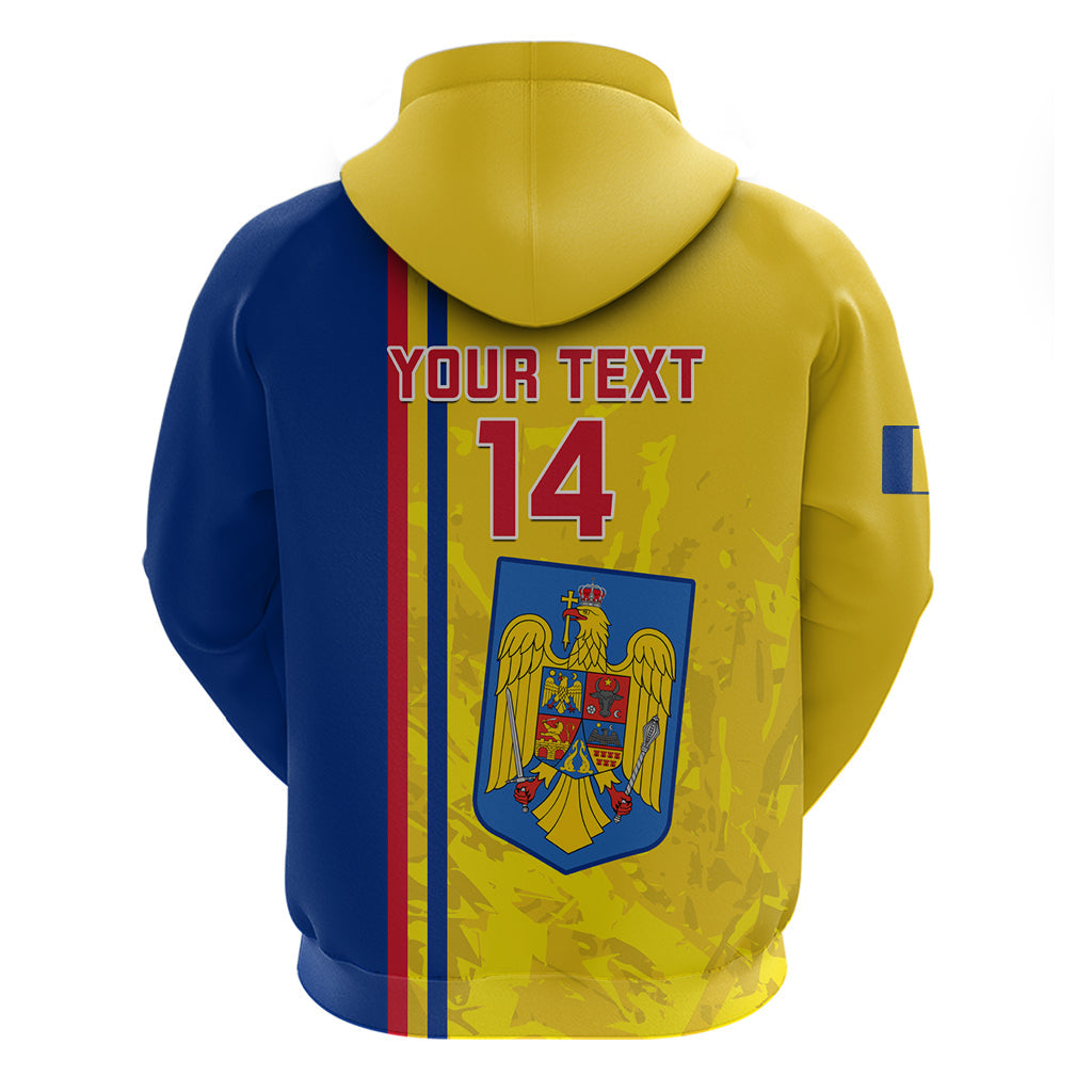 Custom Romania Rugby Hoodie Go The Oaks Grunge Style LT14