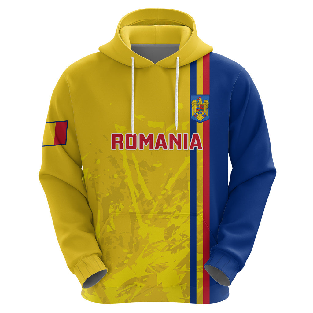 Custom Romania Rugby Hoodie Go The Oaks Grunge Style LT14