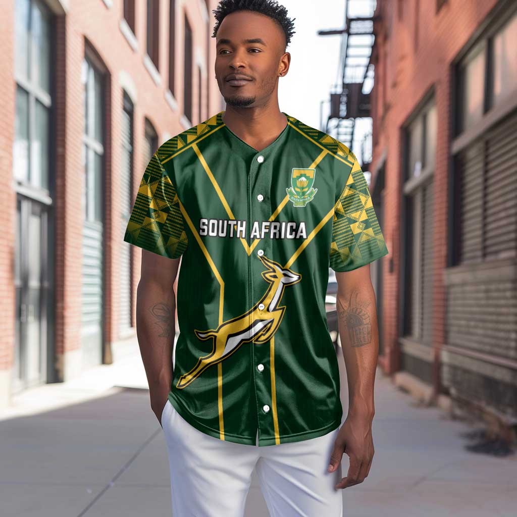 South Africa Rugby Baseball Jersey Go Champions Springboks LT14