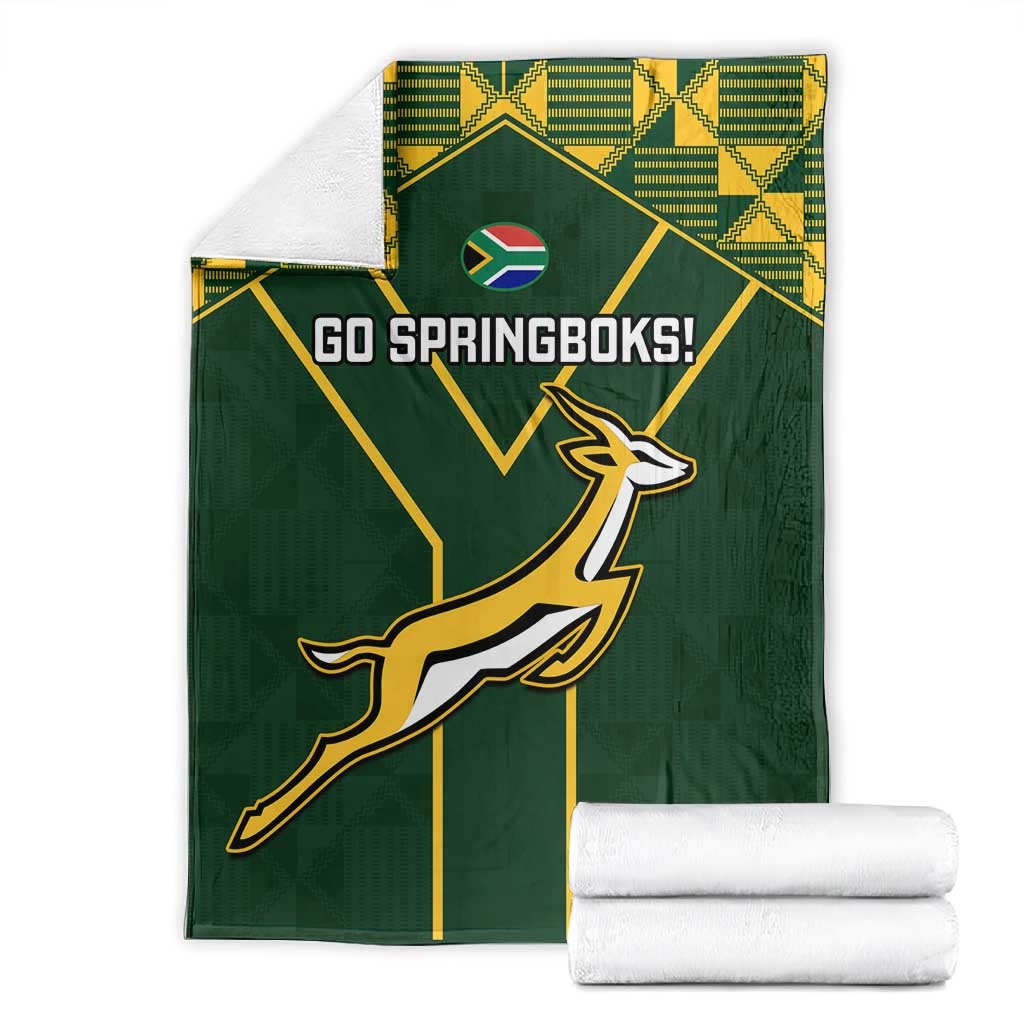 South Africa Rugby Blanket Go Champions Springboks LT14