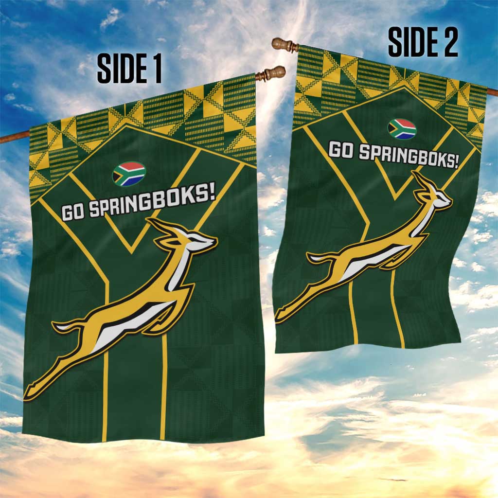 South Africa Rugby Garden Flag Go Champions Springboks LT14
