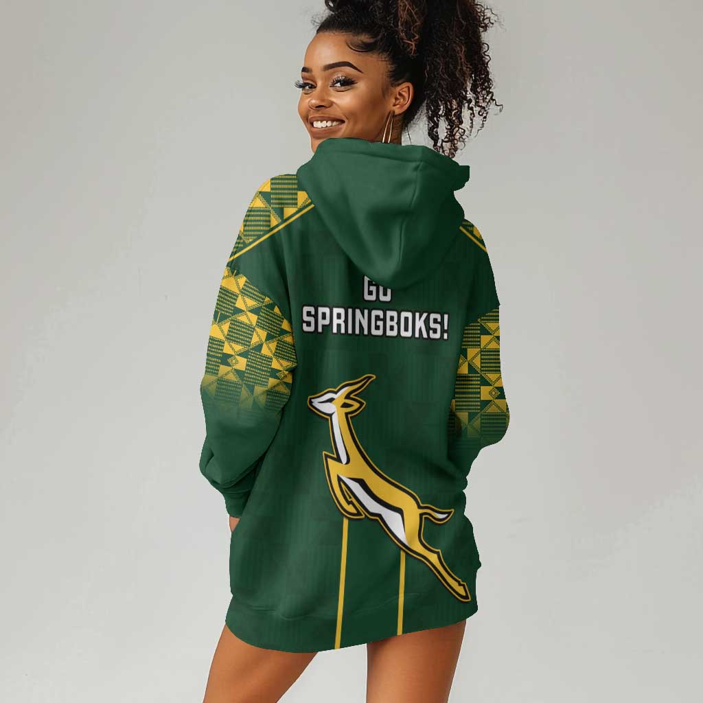 South Africa Rugby Hoodie Dress Go Champions Springboks LT14