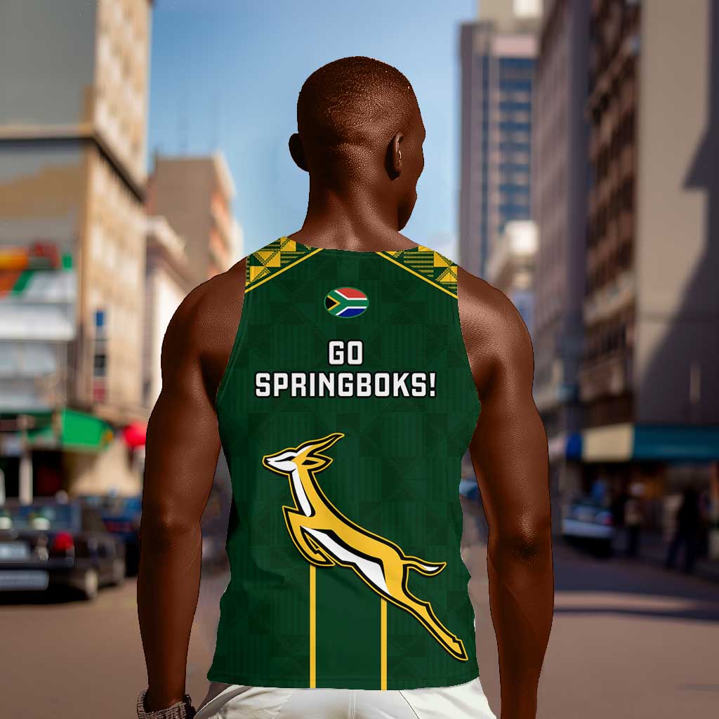 South Africa Rugby Men Tank Top Go Champions Springboks LT14