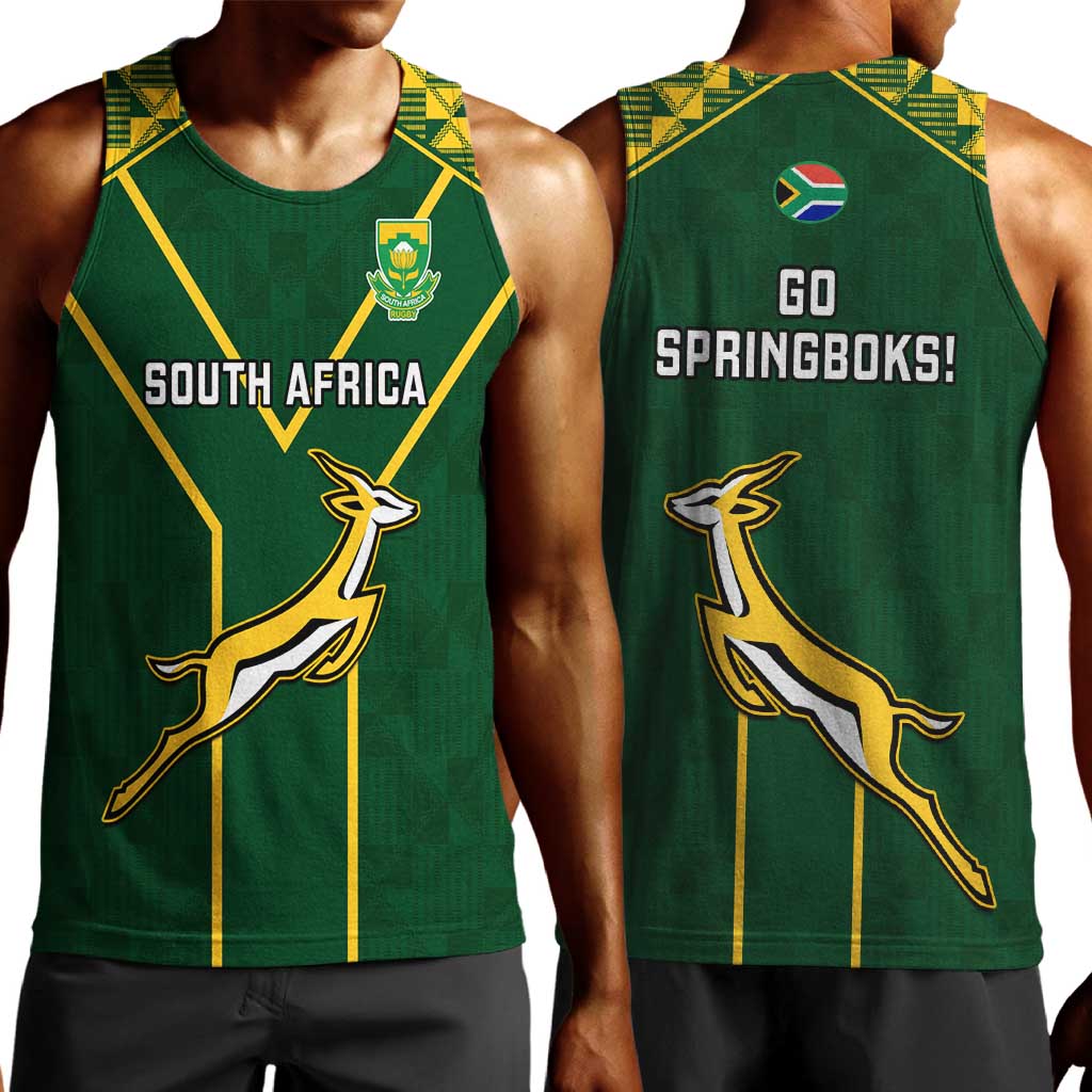 South Africa Rugby Men Tank Top Go Champions Springboks LT14