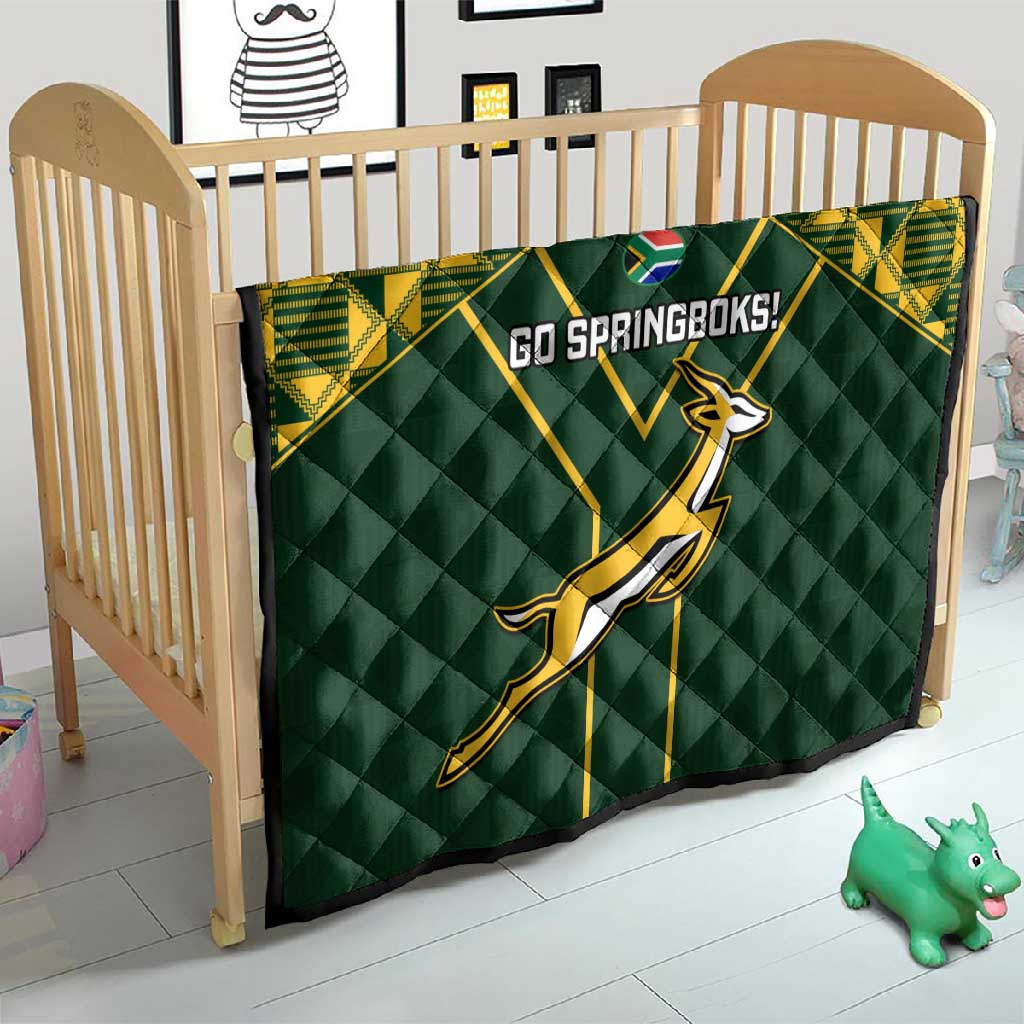 South Africa Rugby Quilt Go Champions Springboks LT14