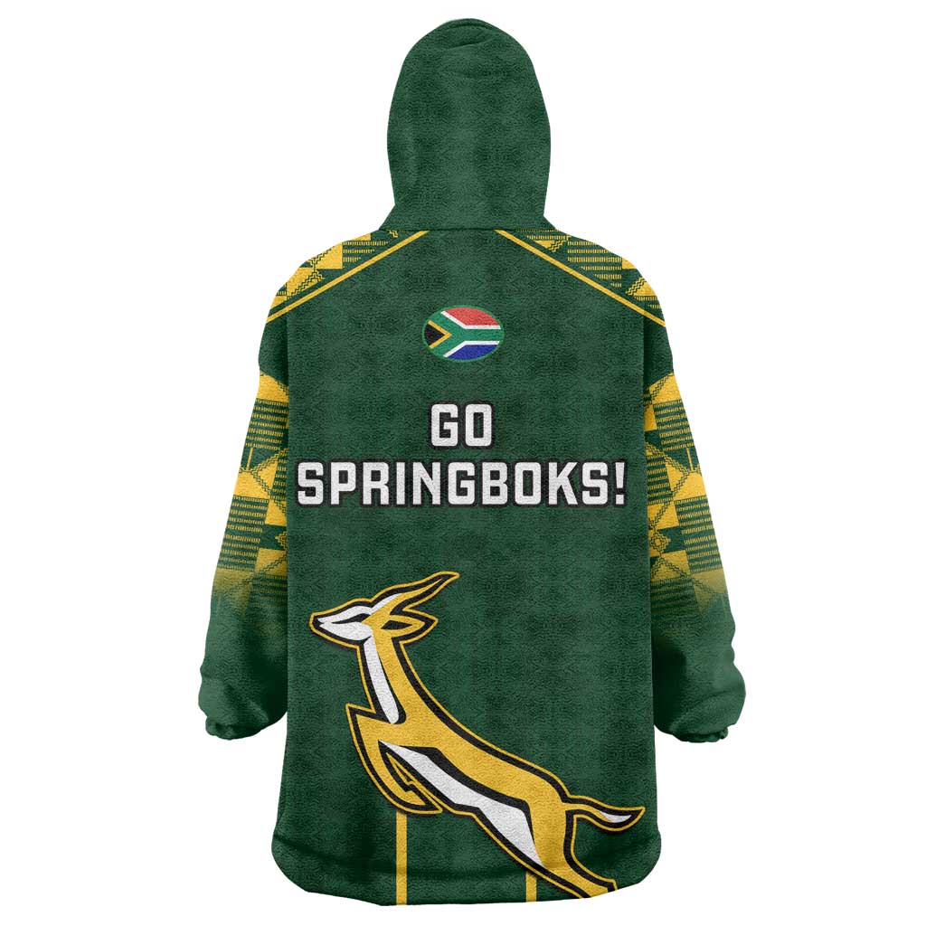 South Africa Rugby Wearable Blanket Hoodie Go Champions Springboks LT14