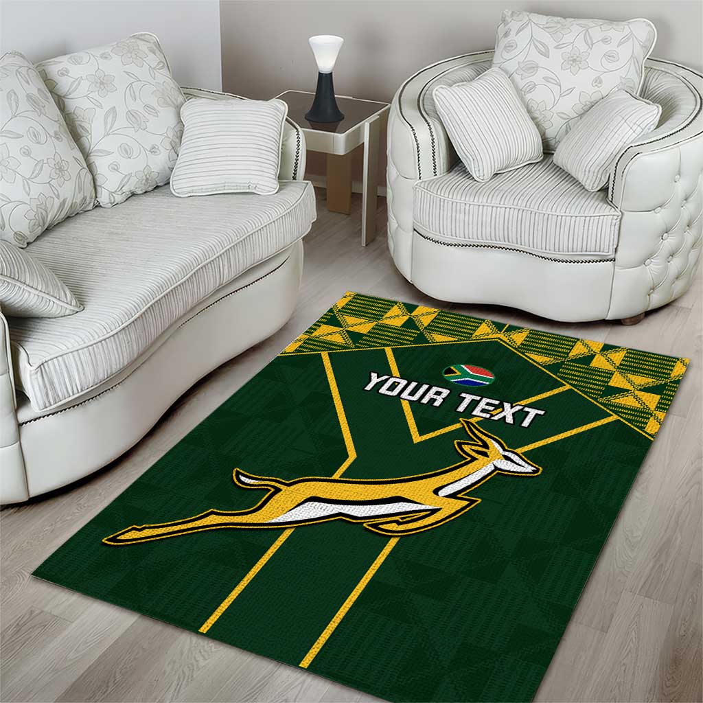 Custom South Africa Rugby Area Rug Go Champions Springboks LT14