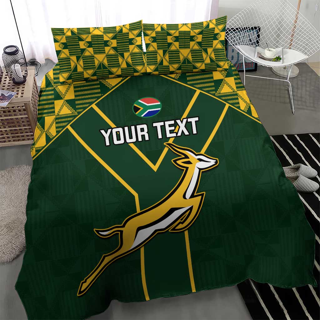 Custom South Africa Rugby Bedding Set Go Champions Springboks LT14