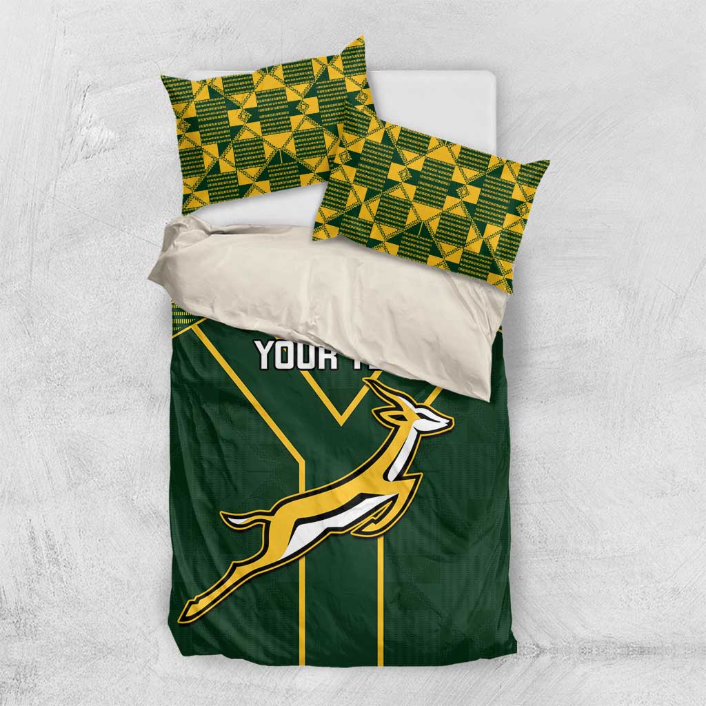Custom South Africa Rugby Bedding Set Go Champions Springboks LT14