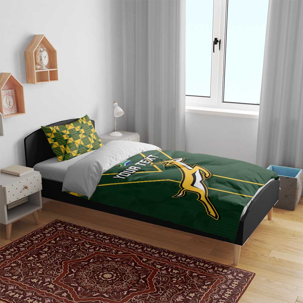 Custom South Africa Rugby Bedding Set Go Champions Springboks LT14
