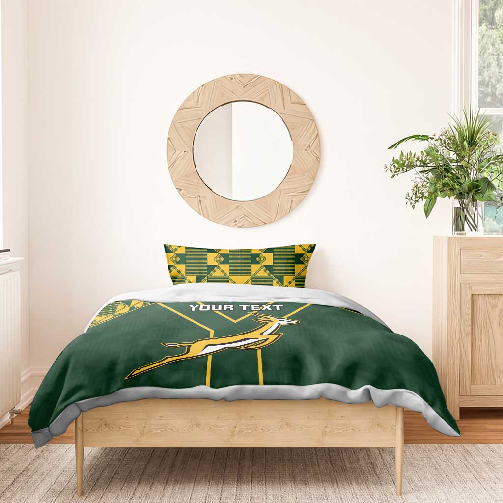 Custom South Africa Rugby Bedding Set Go Champions Springboks LT14
