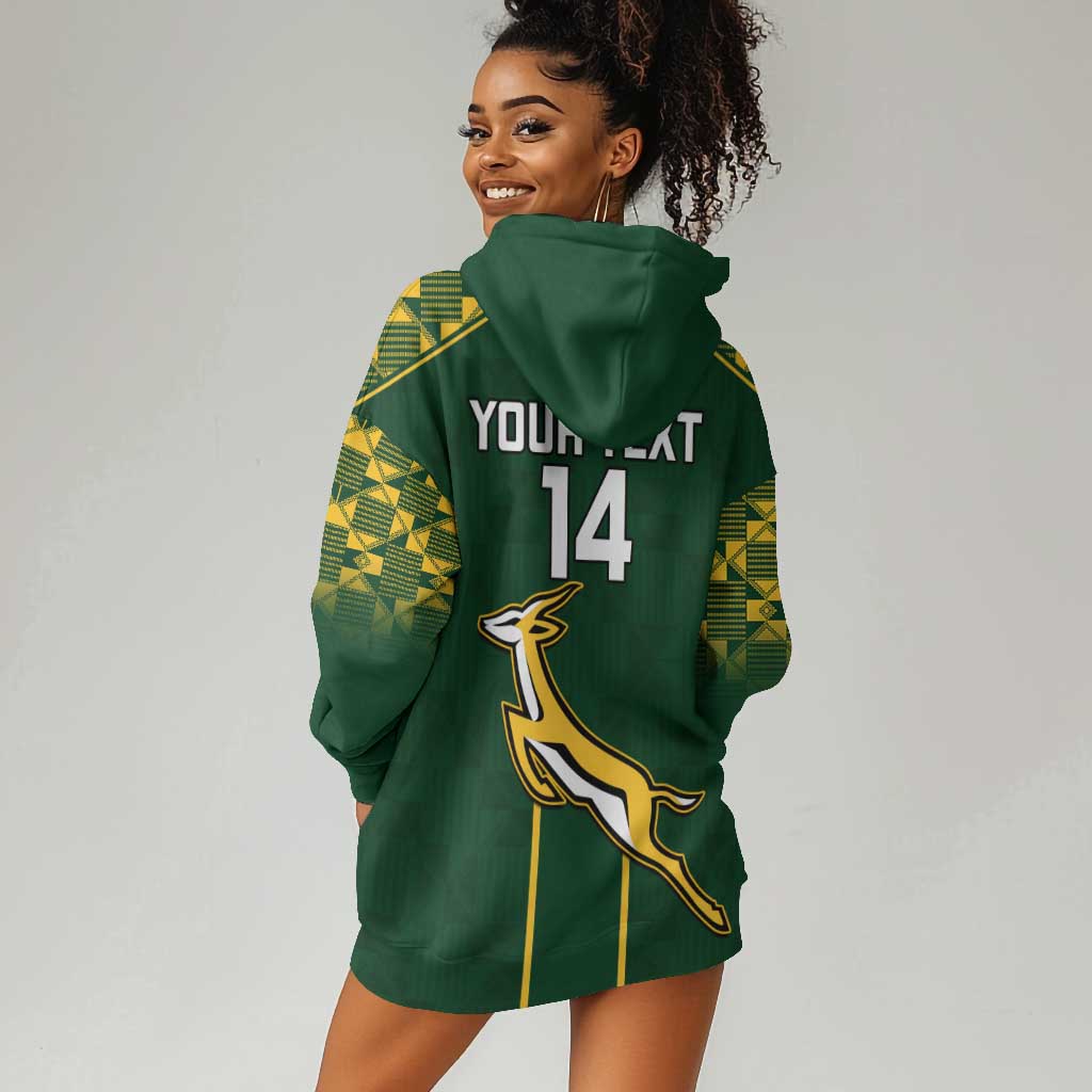 Custom South Africa Rugby Hoodie Dress Go Champions Springboks LT14