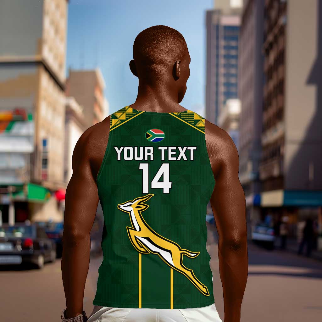 Custom South Africa Rugby Men Tank Top Go Champions Springboks LT14