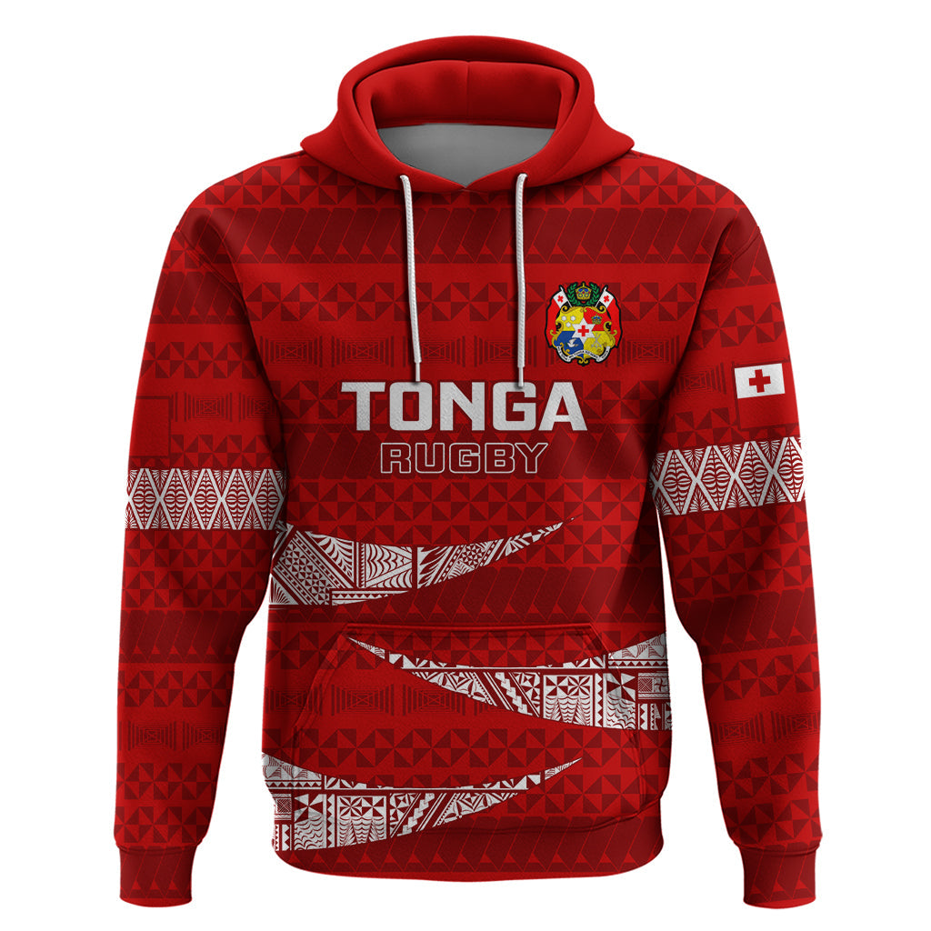 Tonga Rugby Hoodie 2023 Ikale Tahi Tongan Ngatu Pattern LT14