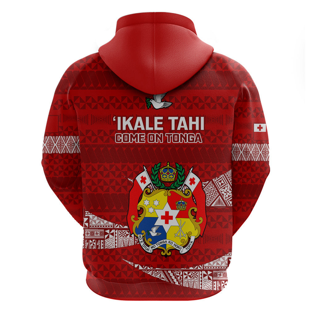 Tonga Rugby Hoodie 2023 Ikale Tahi Tongan Ngatu Pattern LT14