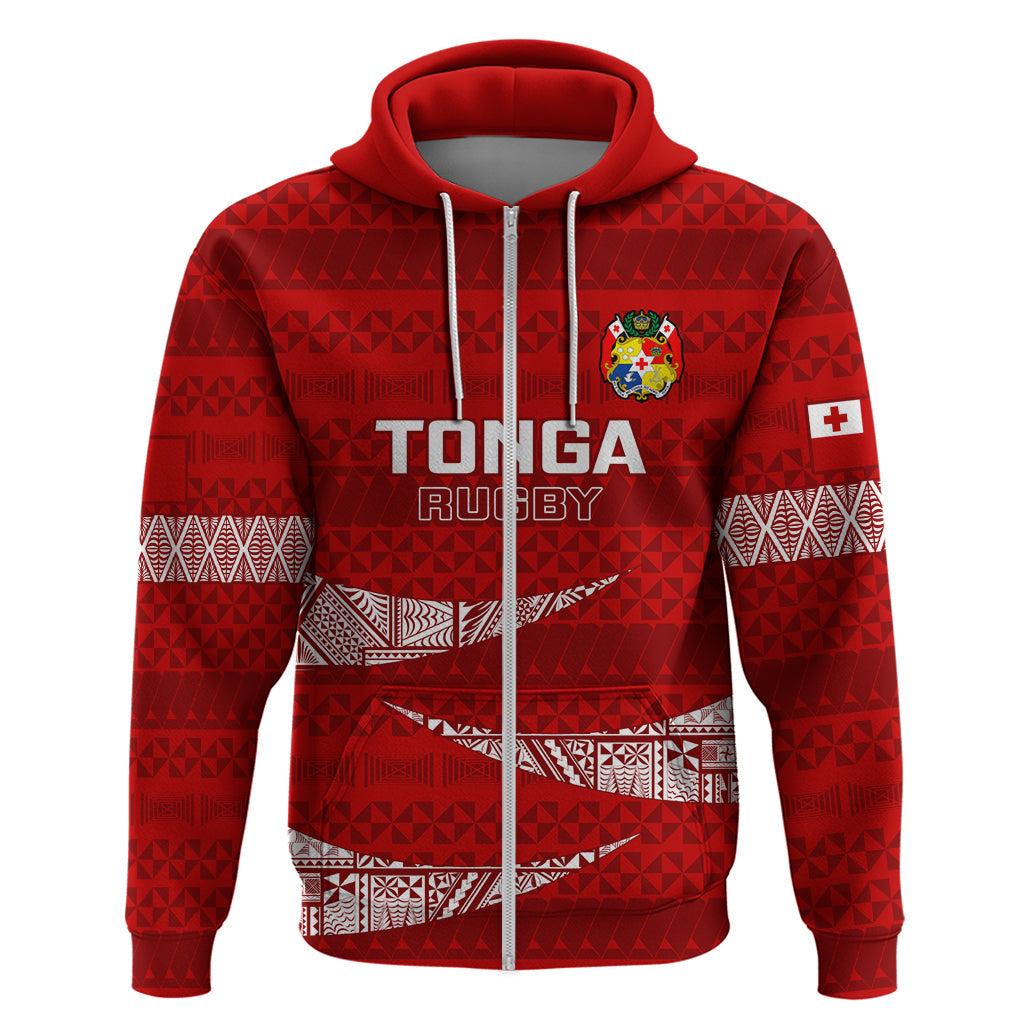 Tonga Rugby Hoodie 2023 Ikale Tahi Tongan Ngatu Pattern LT14
