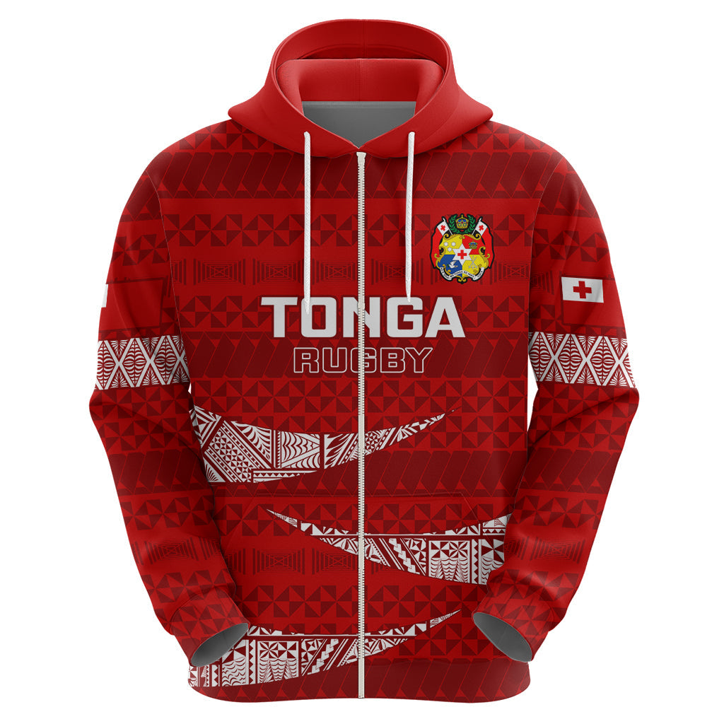 Tonga Rugby Hoodie 2023 Ikale Tahi Tongan Ngatu Pattern LT14