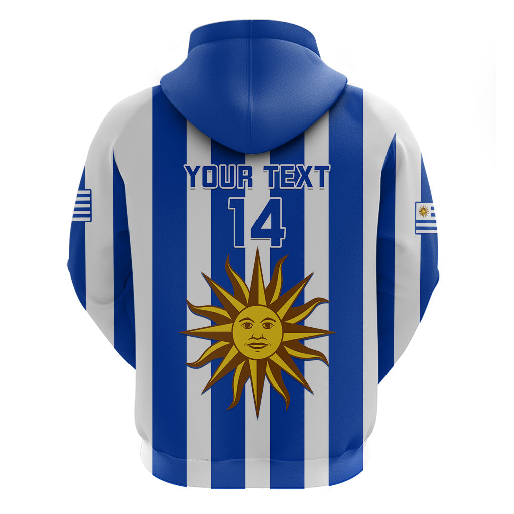 Custom Uruguay Rugby Hoodie Go Los Teros Flag Style LT14