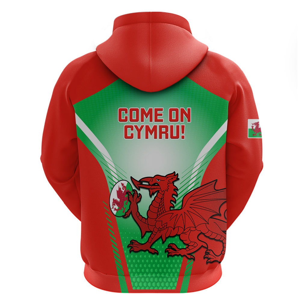 Wales Rugby Hoodie 2023 Come On Cymru Champions World Cup LT14