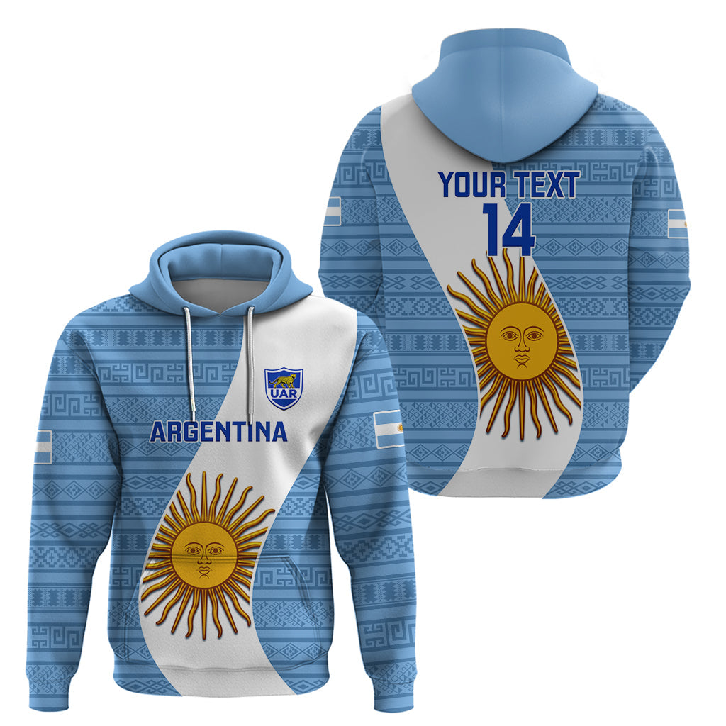 Custom Argentina Rugby Hoodie 2023 Go Champions Los Pumas World Cup LT14